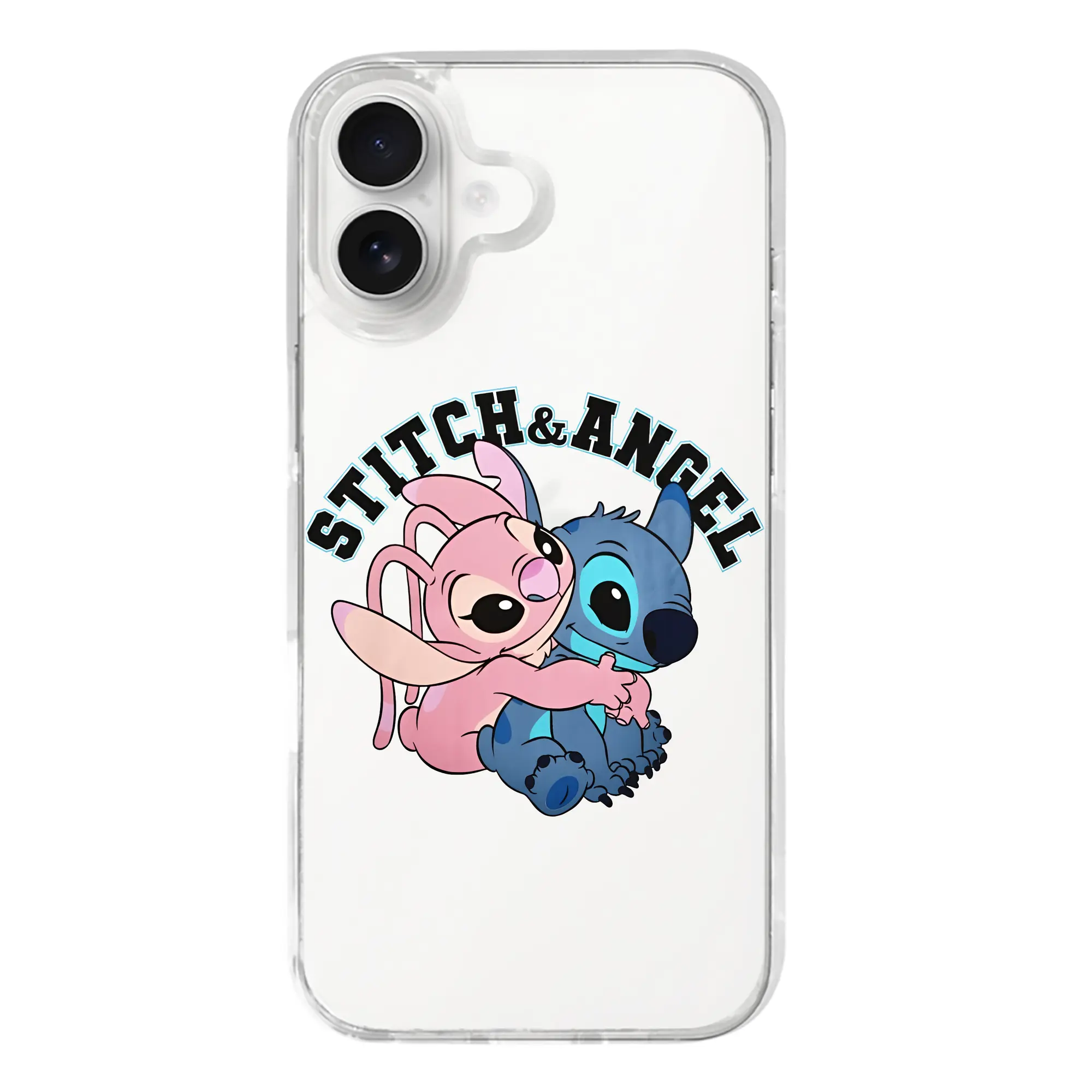 リロ＆スティッチ グッズ エンジェル - iPhone 17シリーズ 透明スマホケース – 薄型・耐衝撃・精密フィット保護カバー